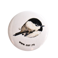 Insignă rotundă pițigoi sur