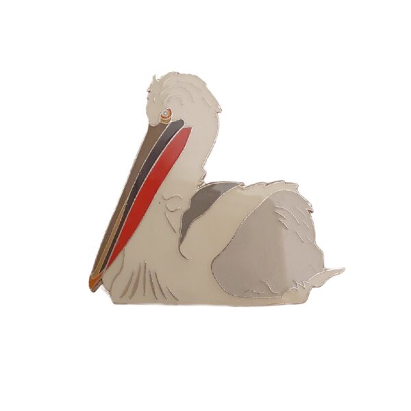 Insignă pelican creț