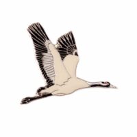 Insignă cocor în zbor